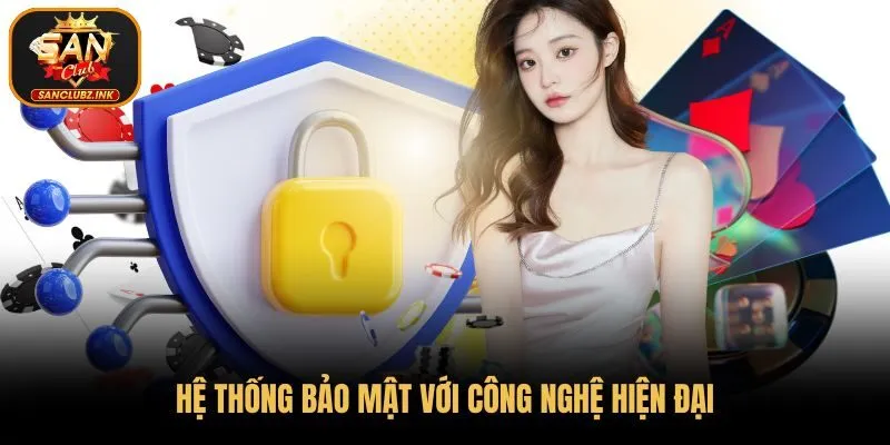 Hệ thống bảo mật với nhiều công nghệ hiện đại