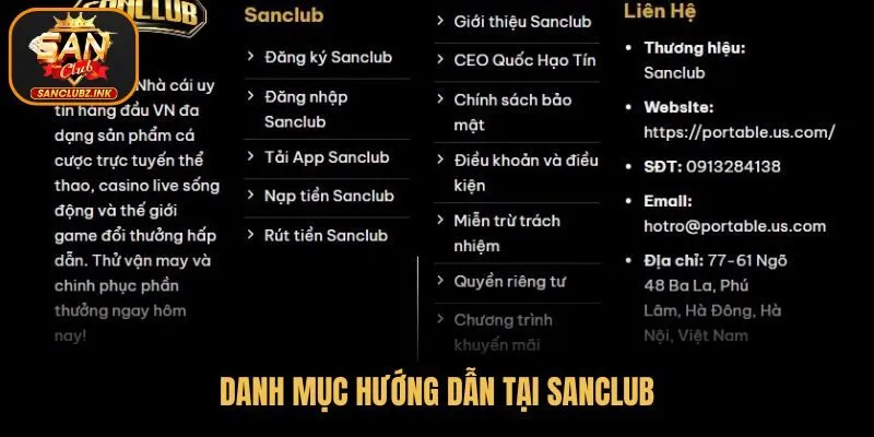 Giới thiệu danh mục Hướng dẫn